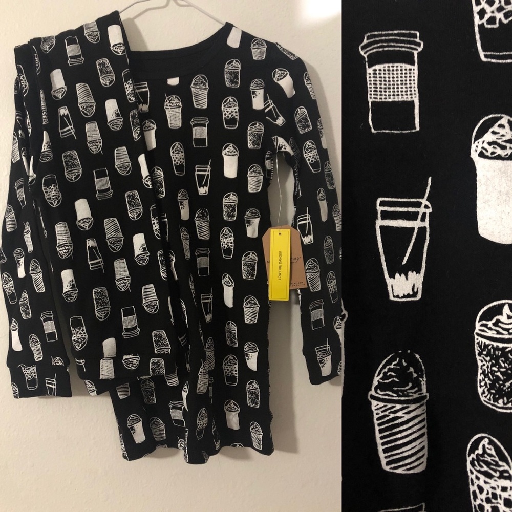 Coffee love pj set #kidspajamas #frappe